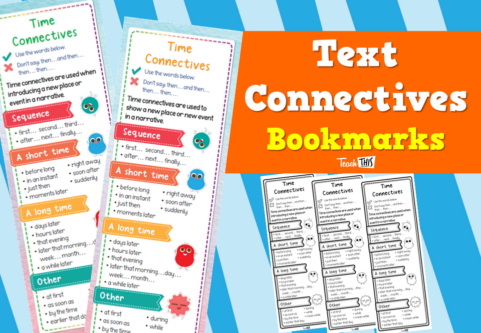 Text Connectives - Bookmarks
