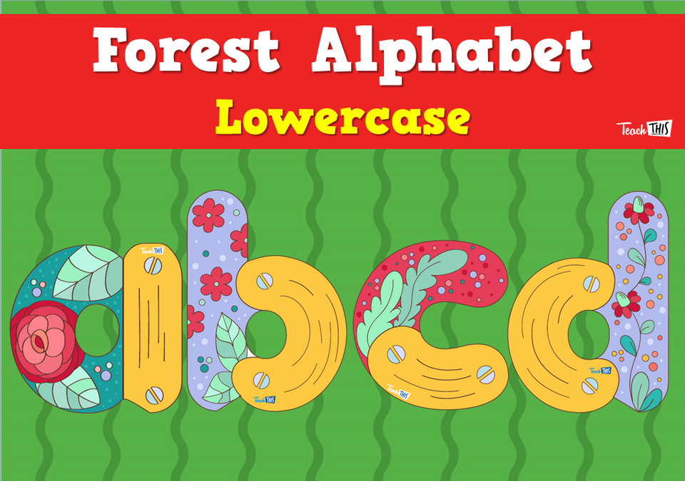 Forest Alphabet - Lowercase