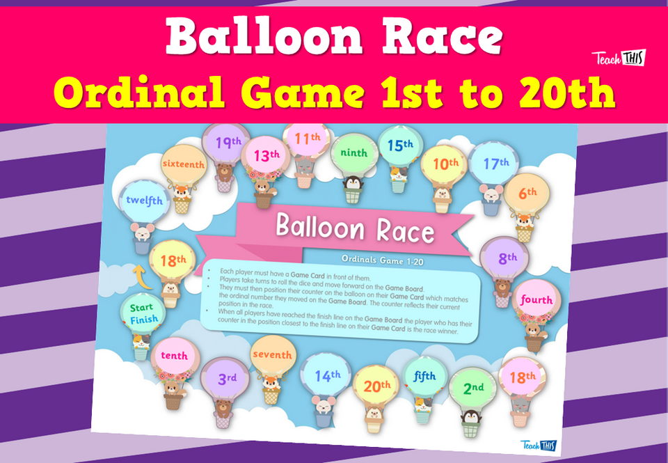 Balloon Race Ordinal Game 1st to 20th