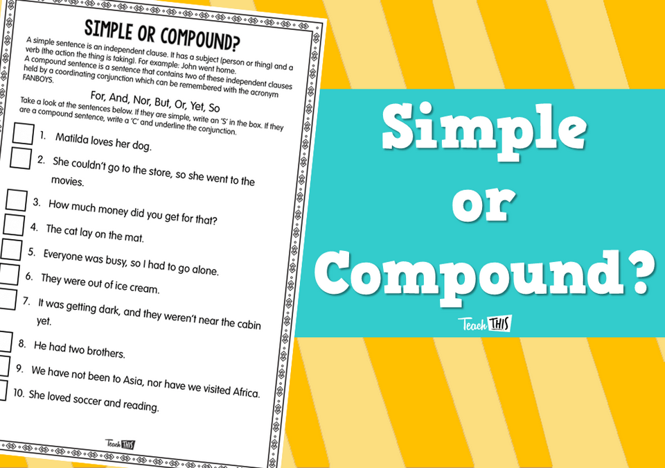 Simple or Compound?