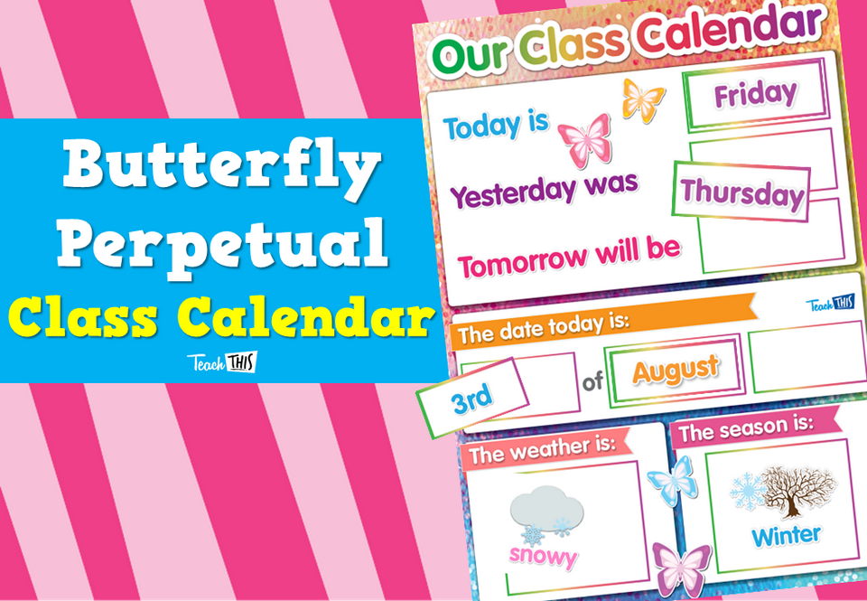 Butterfly Perpetual Class Calendar