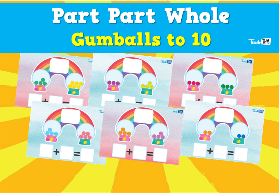 Part Part Whole Gumballs to 10