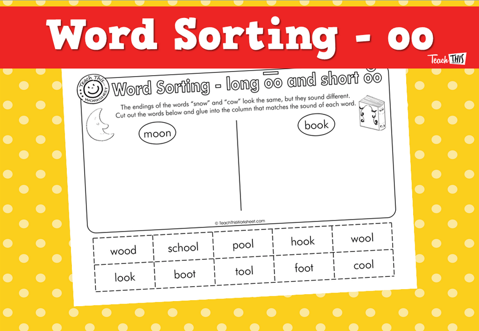 Word Sorting - oo