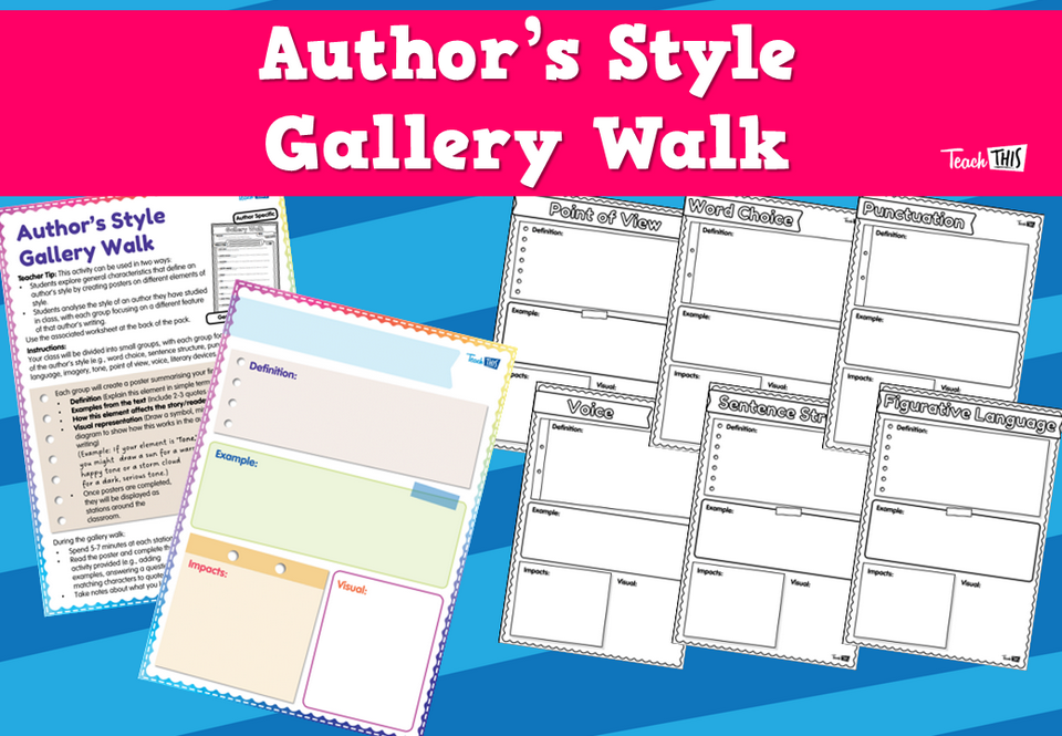 Author’s Style Gallery Walk