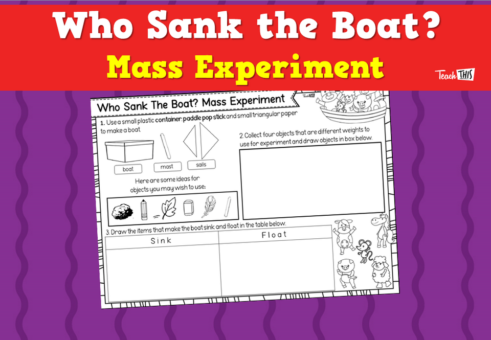 Who Sank the Boat? - Mass Experiment