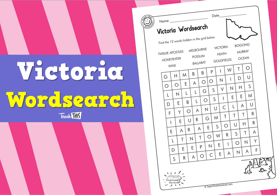 Victoria Wordsearch