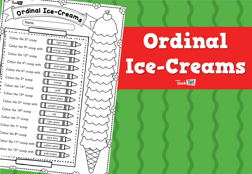 Ordinal Ice-Creams
