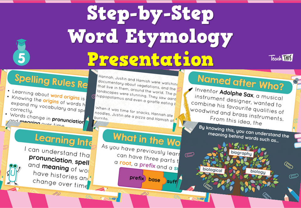 Step-by-Step - Word Etymology - Presentation