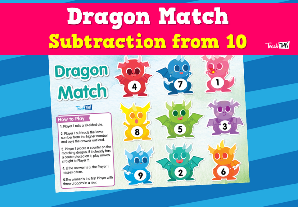 Dragon Match - Subtraction from 10