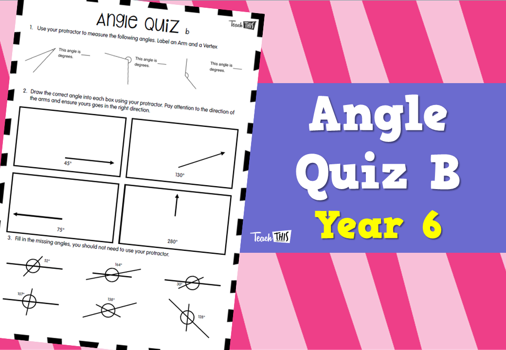 Angle Quiz B Year 6