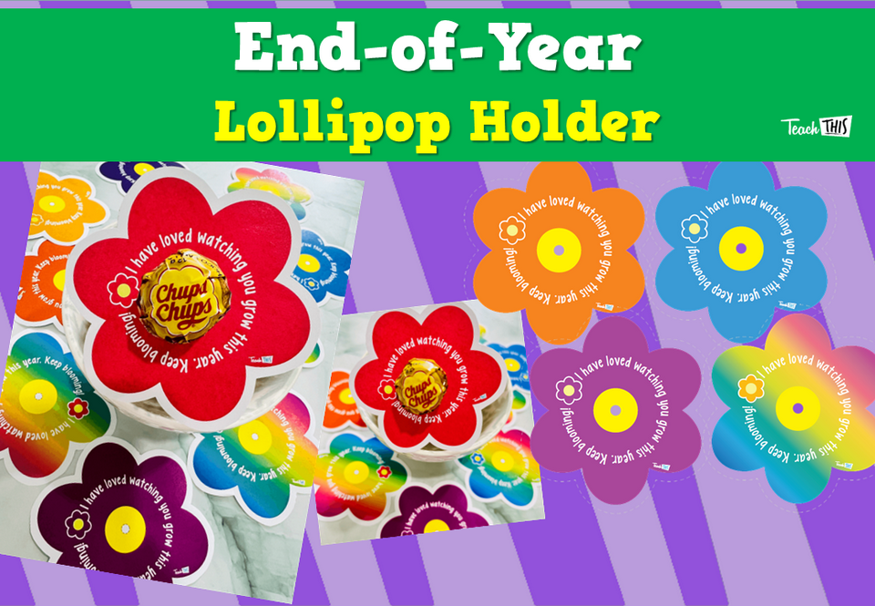 End-of-Year Lollipop Holder