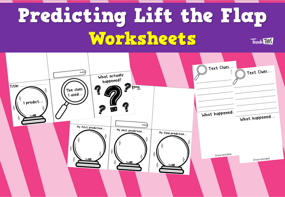 Predicting Lift the Flap Worksheets