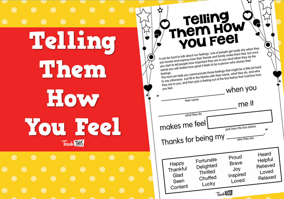 Telling Them How You Feel