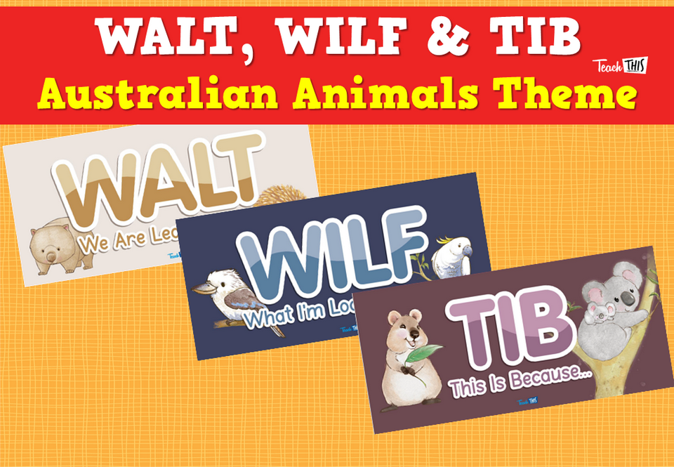 WALT, WILF, TIB  - Australian Animals Theme