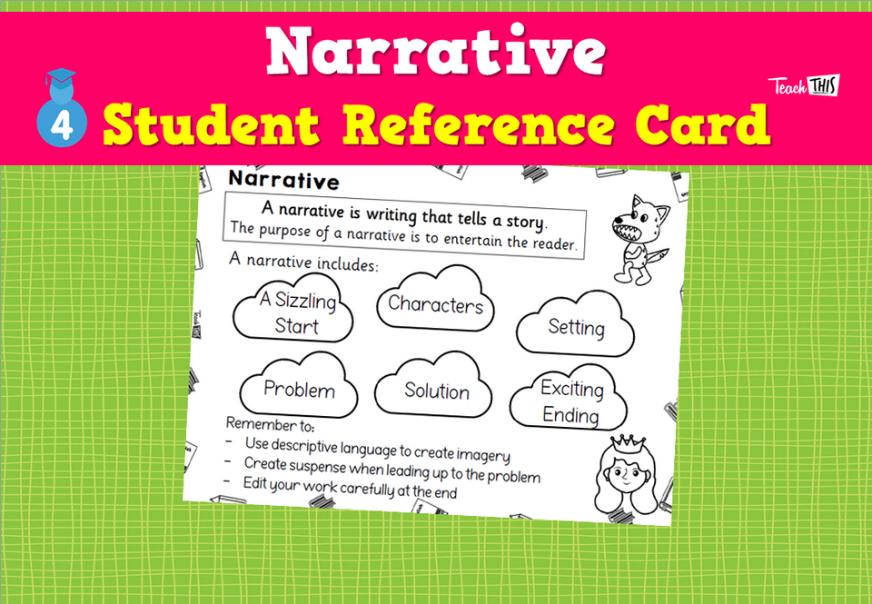 Narrative - Student Reference Card