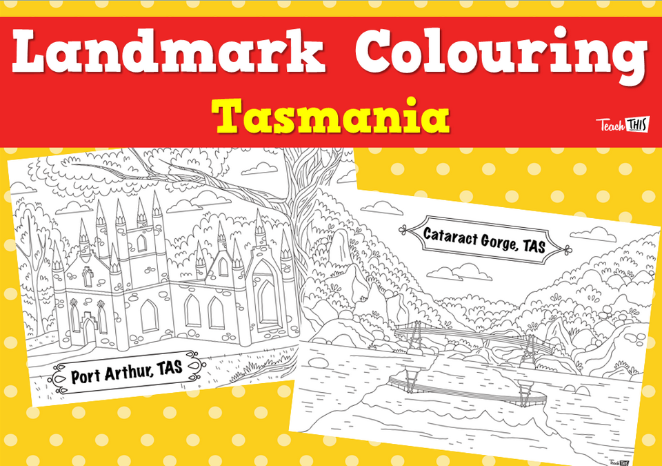 Landmark Colouring - Tasmania
