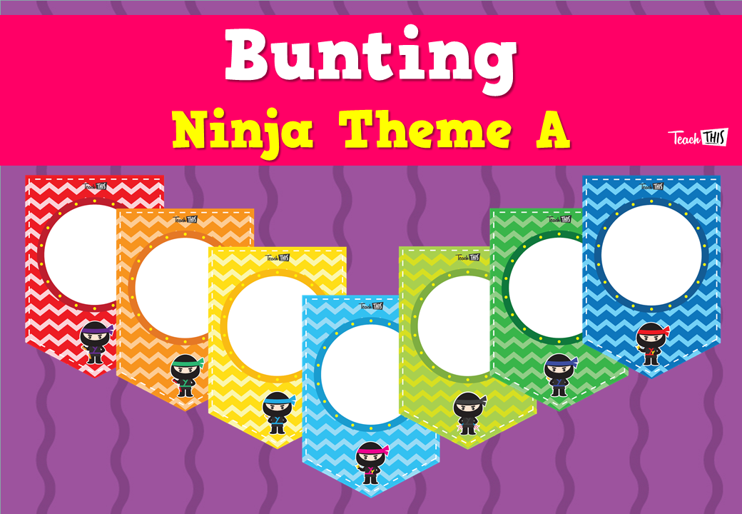 Bunting - Ninja Theme A