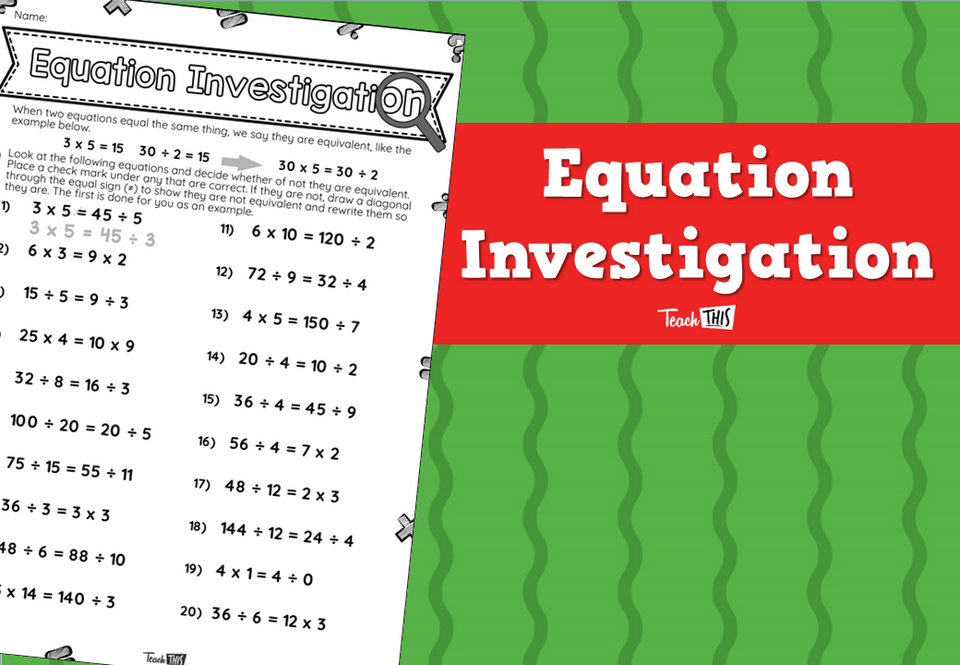Equation Investigation