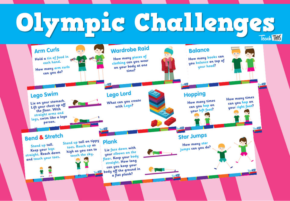 Olympic Challenges - No-Prep Class and @Home