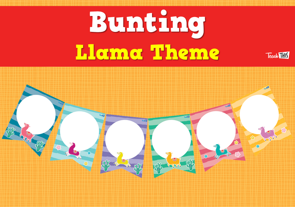 Bunting - Llama Theme