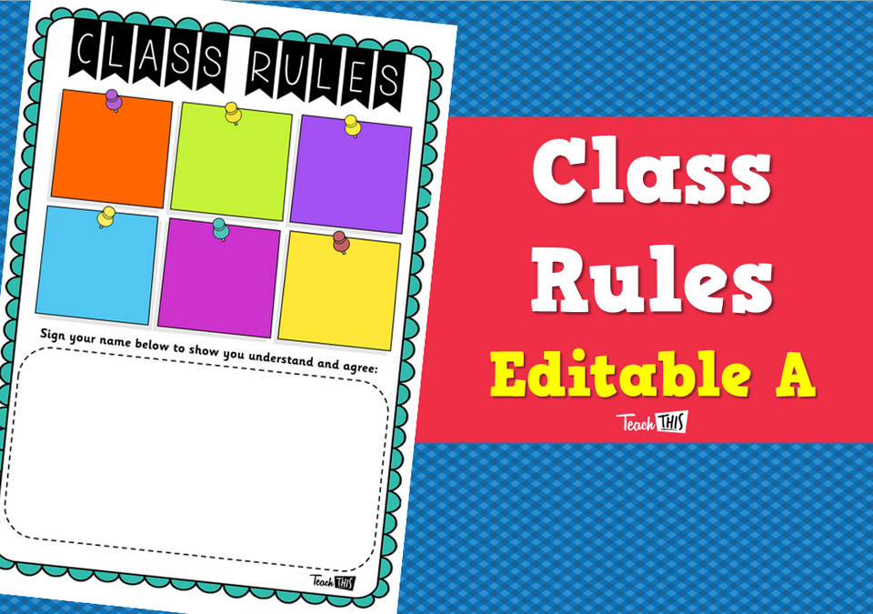 Class Rules - Editable A