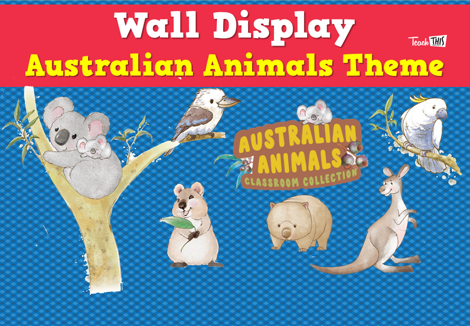 Wall Display - Australian Animals Theme
