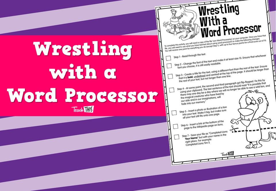Wrestling with a Word Processor