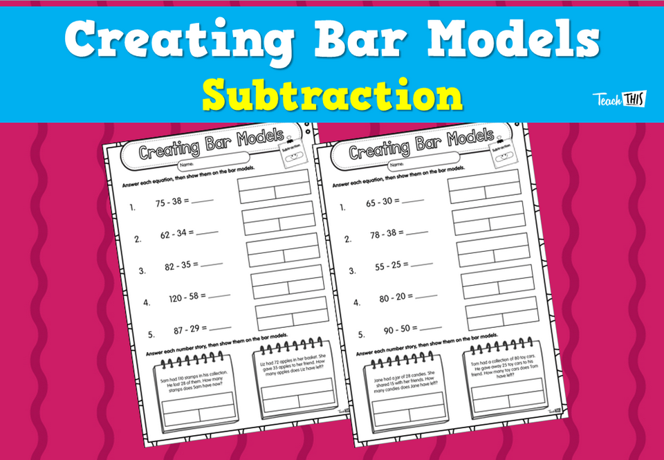 Creating Bar Models Subtraction