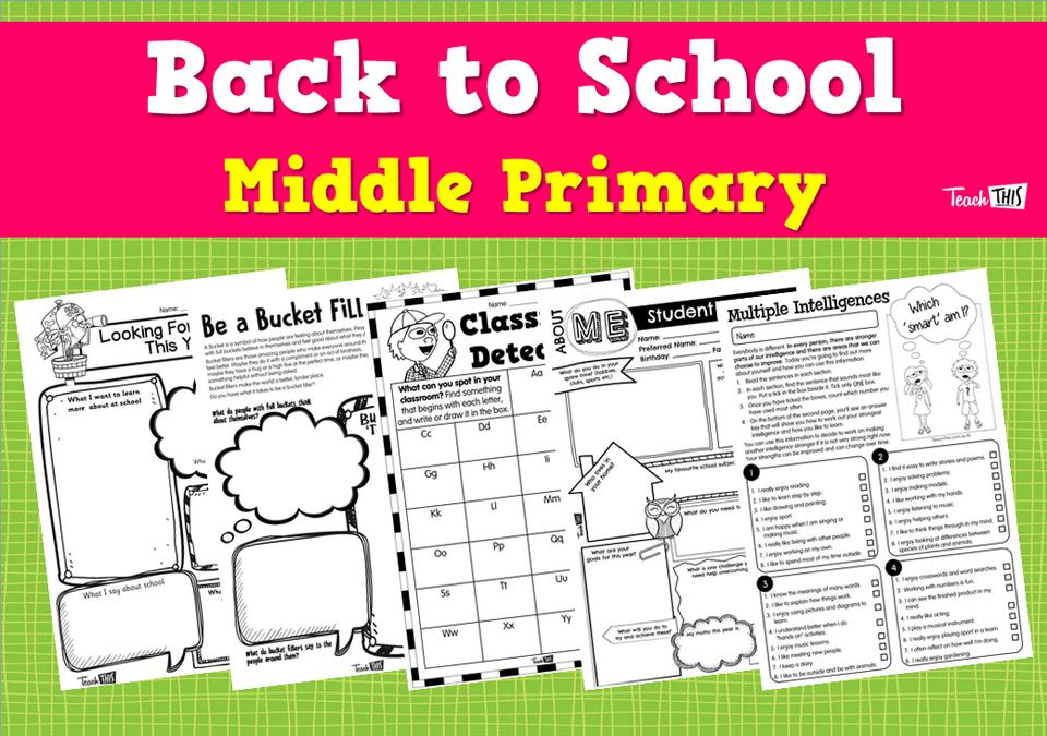 Back to School - Middle Primary