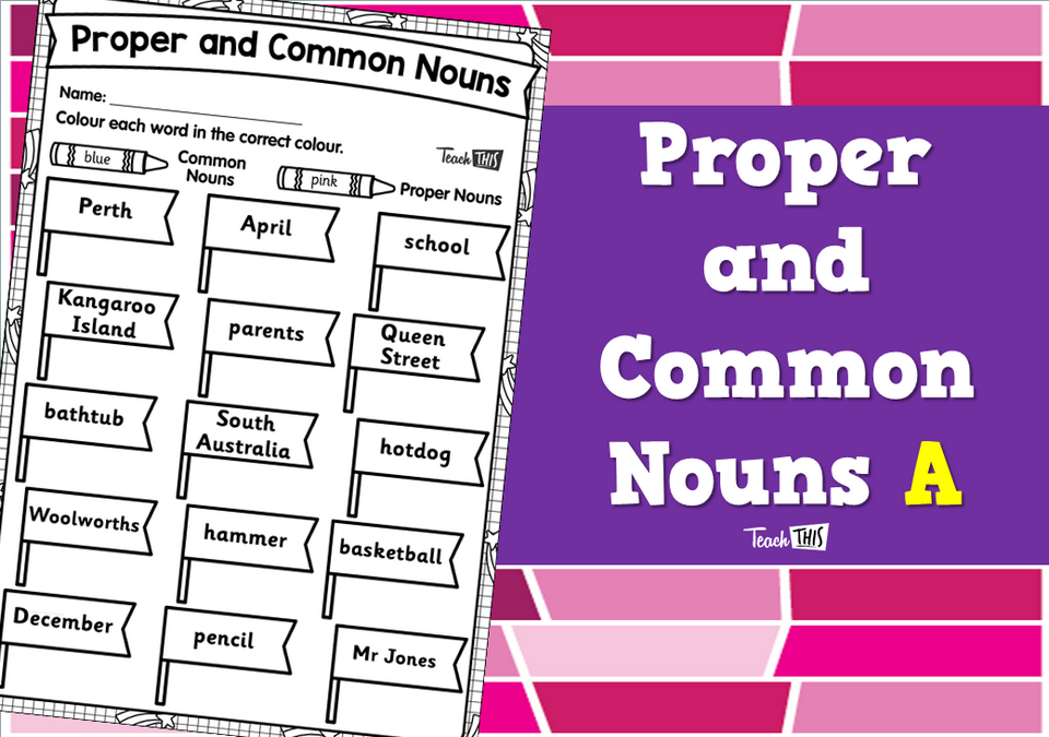 Proper and Common Nouns A