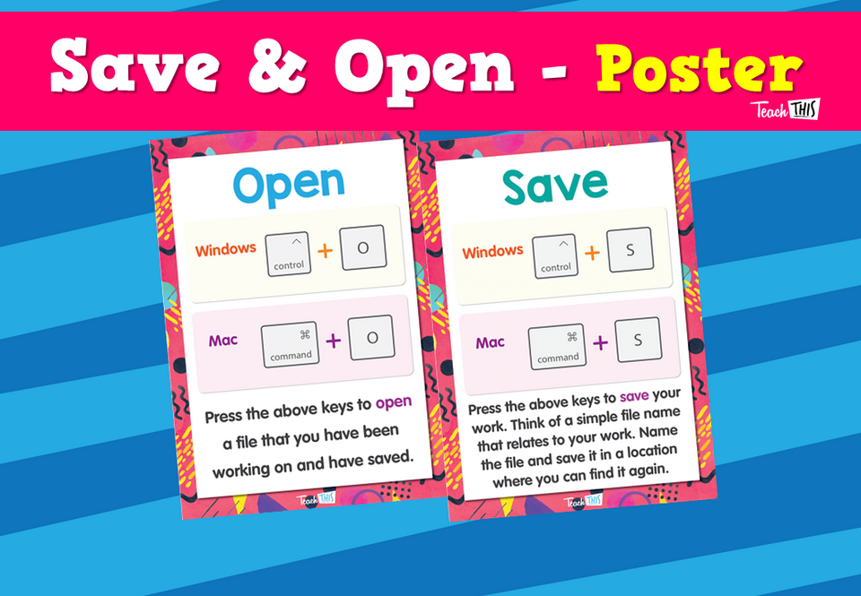 Save & Open - Poster