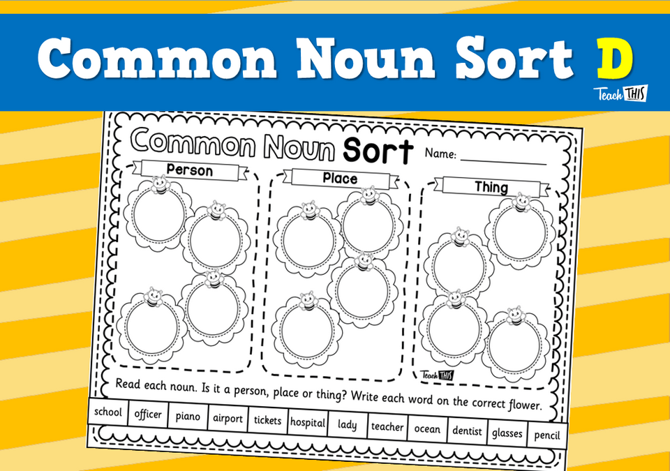 Common Noun Sort D