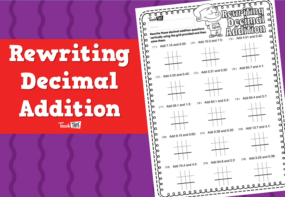 Rewriting Decimal Addition