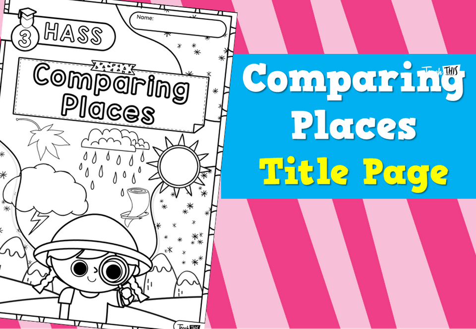 Comparing Places - Title Page