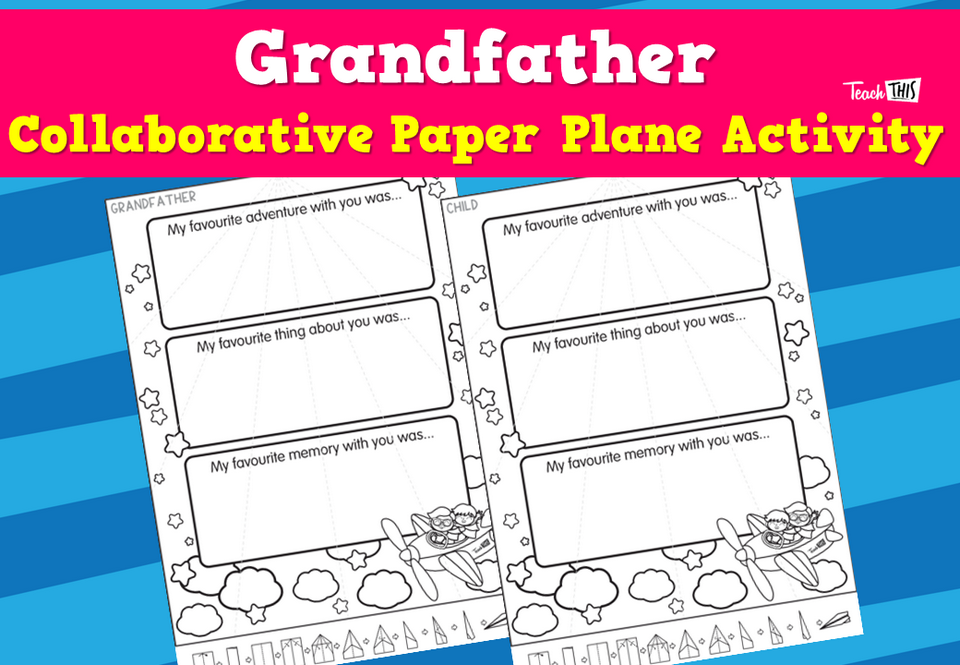 Grandfather - Collaborative Paper Plane Activity