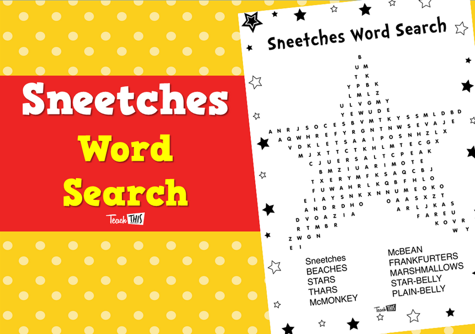 Sneetches Word Search