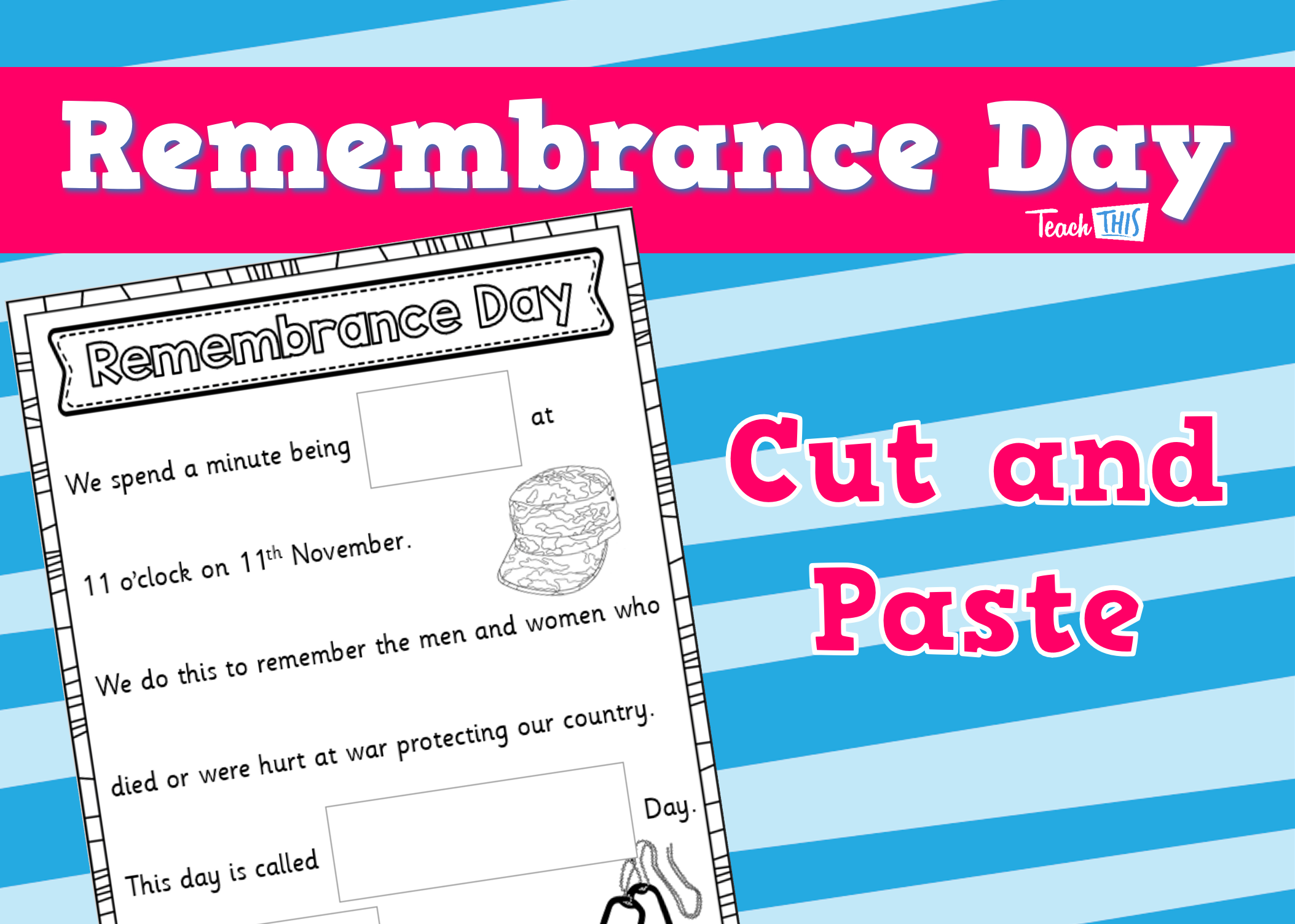Remembrance Day - Cut and Paste