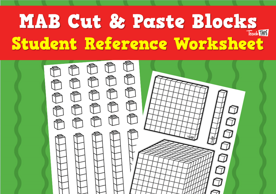 MAB Cut & Paste Blocks - Student Reference Worksheet
