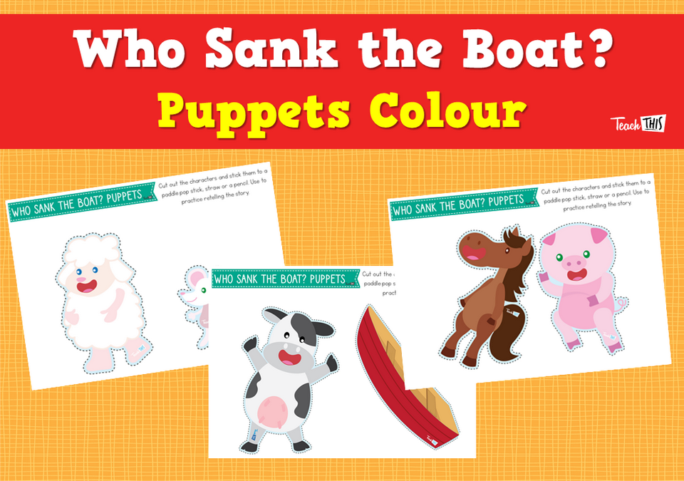 Who Sank the Boat? - Puppets Colour