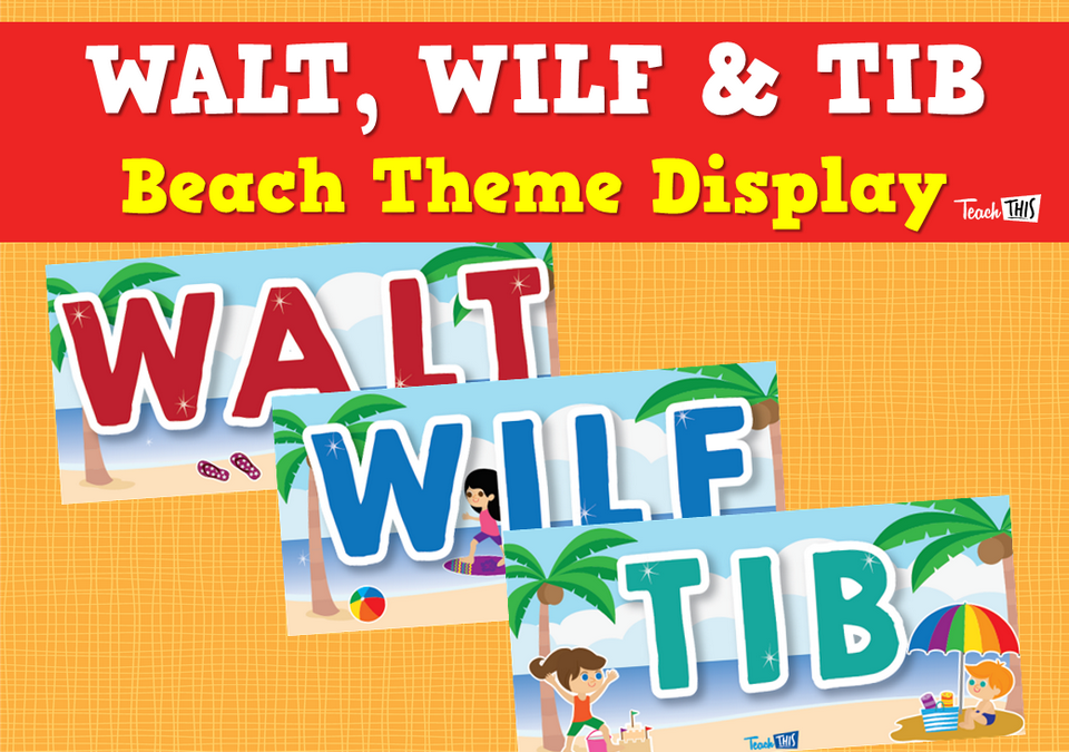 WALT, WILF & TIB - Beach Theme Display