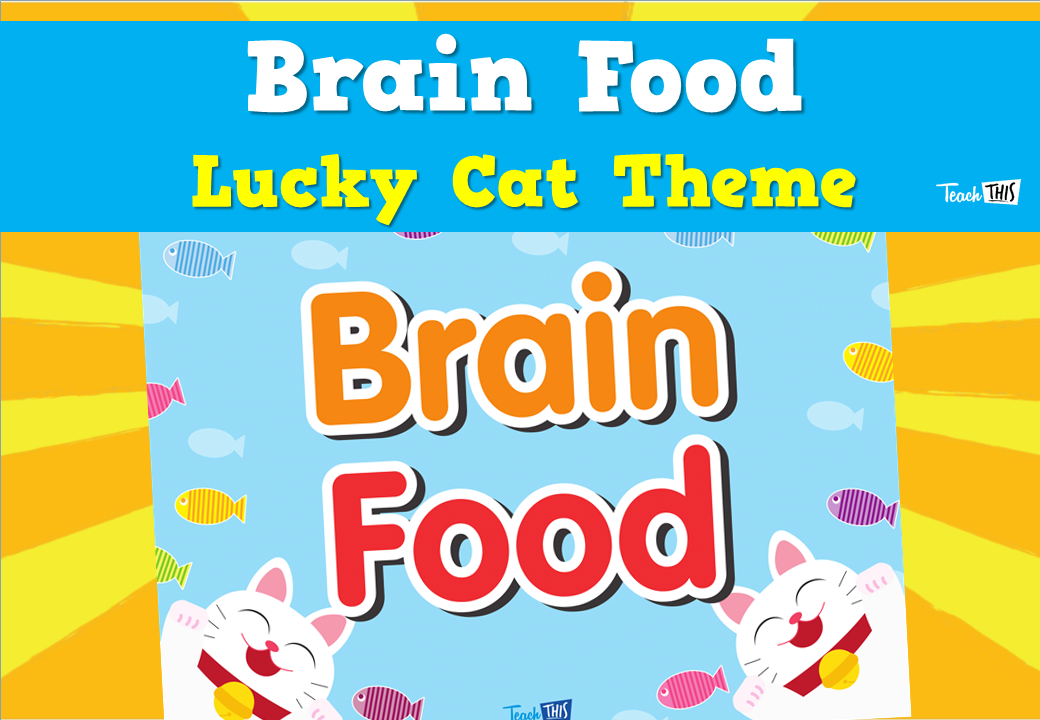 Brain Food - Lucky Cat Theme