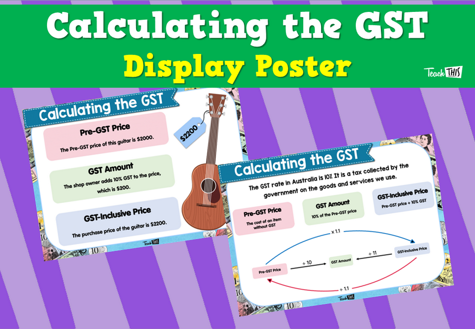 Calculating the GST Display Poster