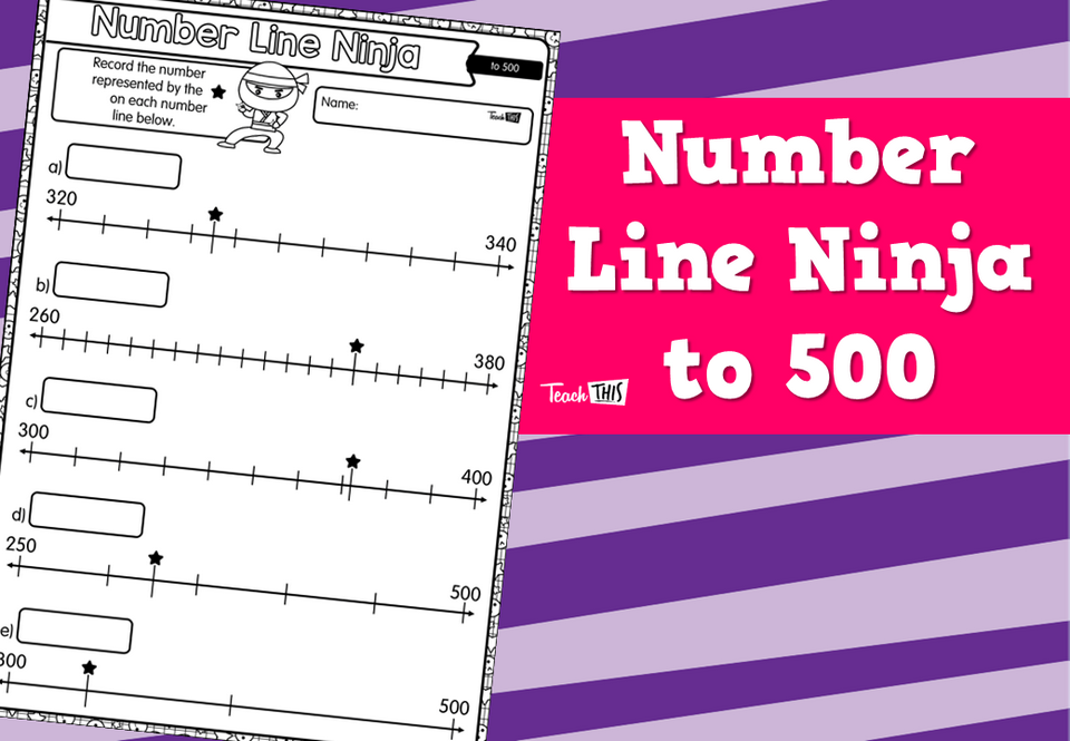 Number Line Ninja- to 500