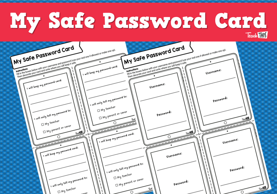 My Safe Password Card
