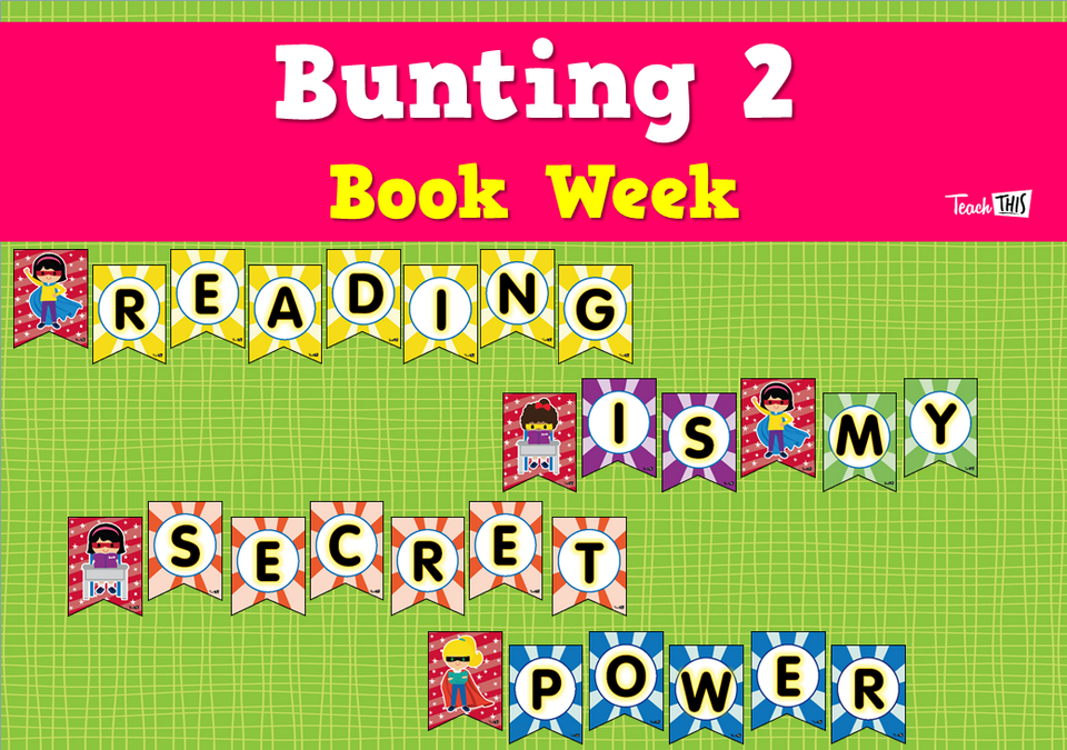 Reading Is My Secret Power - Bunting