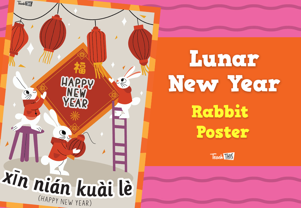 Lunar New Year - Rabbit Poster