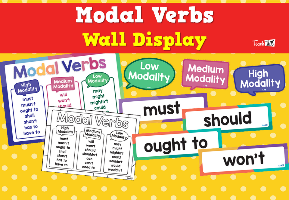 Modal Verbs - Wall Display