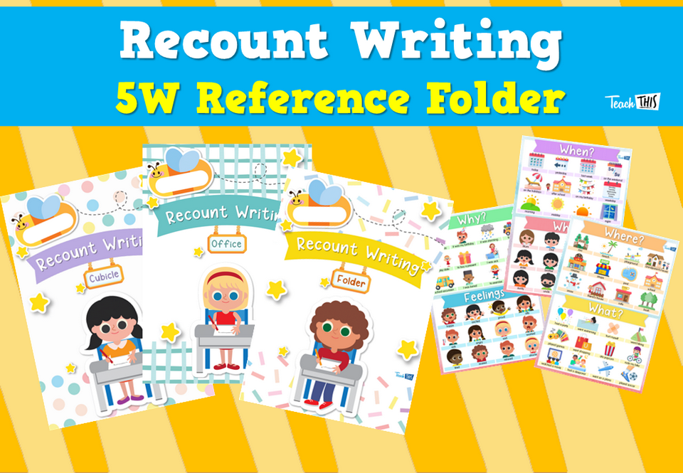 Recount Writing 5W Reference Folder