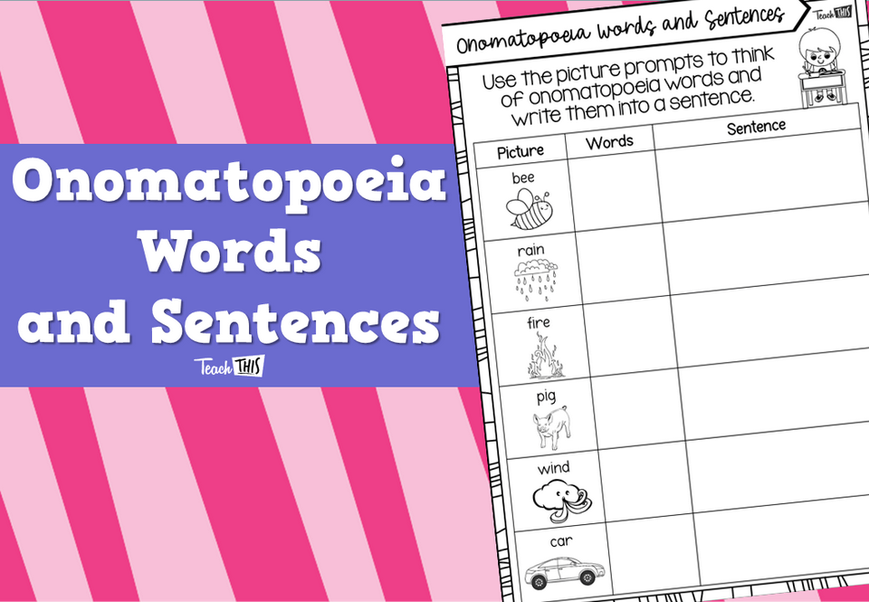 Onomatopoeia - Words and Sentences