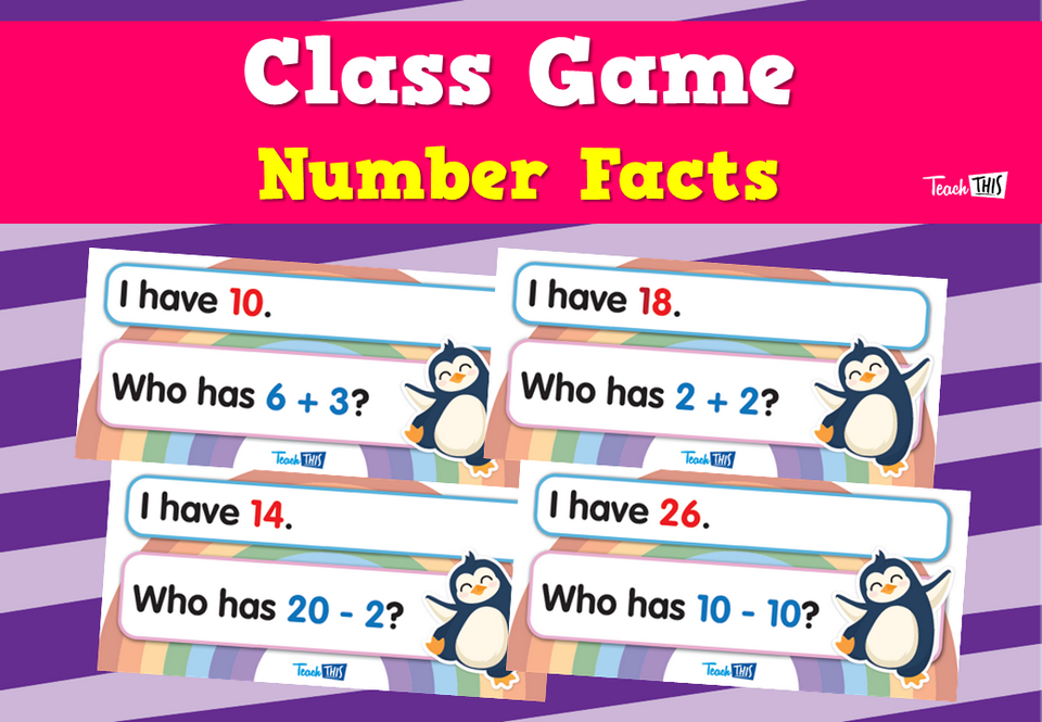 Class Game - Number Facts